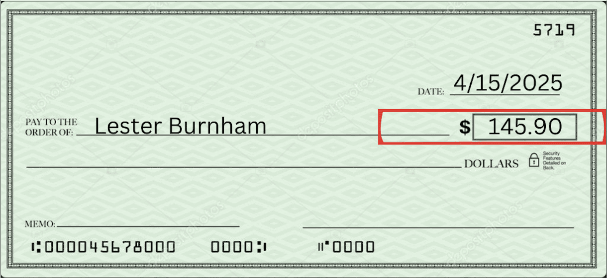 how to write out a check