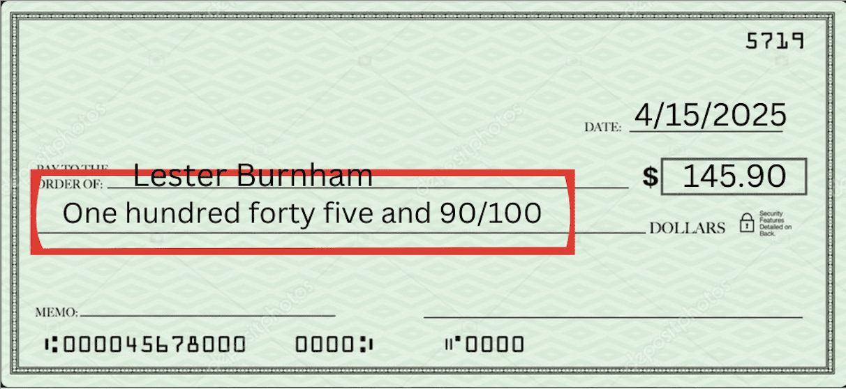 how to write checks